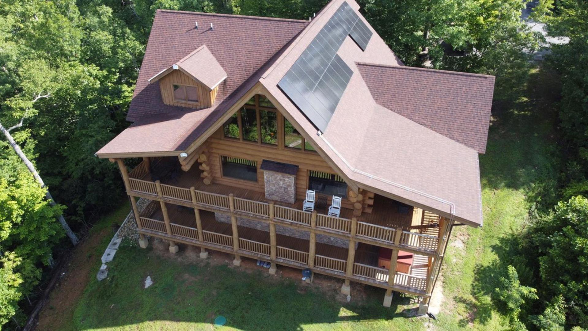 Big Bear Ridge Lodge: Mountain View Log Cabin Retreat Gatlinburg Exterior photo