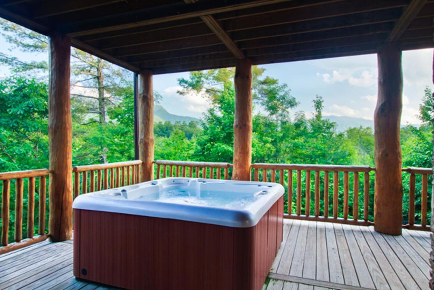 Big Bear Ridge Lodge: Mountain View Log Cabin Retreat Gatlinburg Exterior photo